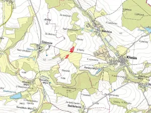 Prodej louky, Křešín, 3606 m2