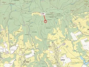 Dražba lesa, Lačnov, 849 m2