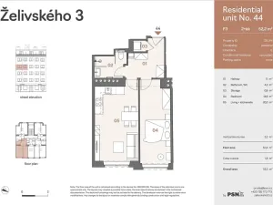 Prodej bytu 2+kk, Praha - Žižkov, Jana Želivského, 47 m2