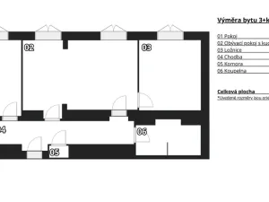 Prodej bytu 3+kk, Brno - Veveří, Bayerova, 72 m2