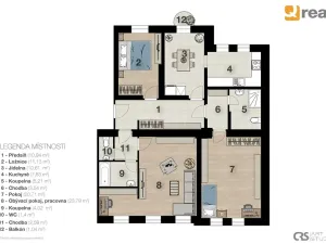 Prodej bytu 4+1, Liberec, Hanychovská, 113 m2