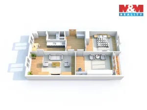 Pronájem bytu 3+1, Ústí nad Labem, Picassova, 78 m2