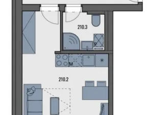 Pronájem bytu 1+kk, Tuchoměřice, V Kněžívce, 31 m2