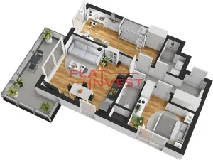 Prodej bytu 3+kk, Praha - Modřany, Československého exilu, 62 m2