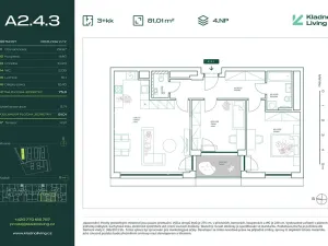 Prodej bytu 3+kk, Kladno, Pražská, 75 m2