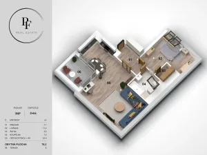 Prodej bytu 2+kk, Benátky nad Jizerou - Benátky nad Jizerou I, Dražická, 78 m2