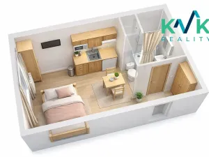 Pronájem bytu 1+kk, Karlovy Vary, Lidická, 22 m2