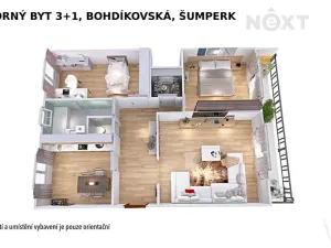 Prodej bytu 3+1, Šumperk, Bohdíkovská, 75 m2