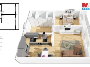 Prodej bytu 2+kk, Pardubice - Zelené Předměstí, 58 m2
