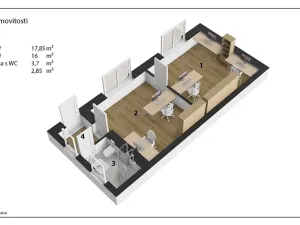 Pronájem kanceláře, Pardubice, Chrudimská, 149 m2