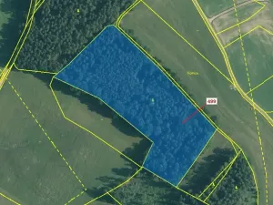 Dražba lesa, Kardašova Řečice, 25097 m2