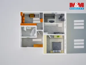 Prodej bytu 2+1, Teplice, Svojsíkova, 56 m2