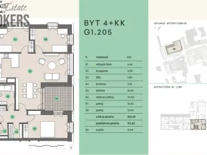 Prodej bytu 4+kk, Praha, 114 m2