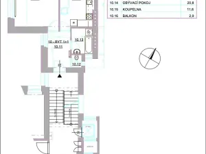 Pronájem bytu 1+1, Brno, Pekařská, 44 m2