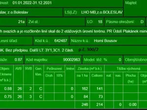 Prodej lesa, Dolní Bousov, 59634 m2