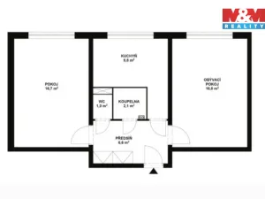 Prodej bytu 2+1, Frýdek-Místek - Místek, Frýdlantská, 53 m2