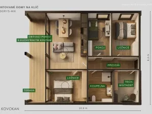 Prodej rodinného domu, Pardubice, 28. října, 89 m2