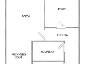 Pronájem bytu 2+kk, Kolín - Kolín IV, Želivského, 43 m2