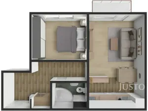 Pronájem bytu 2+kk, Písek, K Háječku, 43 m2