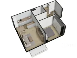 Pronájem bytu 2+kk, Písek, K Háječku, 43 m2