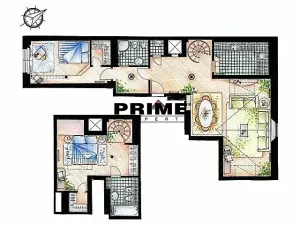 Pronájem bytu 3+1, Praha - Nové Město, Odborů, 108 m2