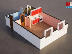 Prodej bytu 1+kk, Ústí nad Labem - Všebořice, Spartakiádní, 31 m2