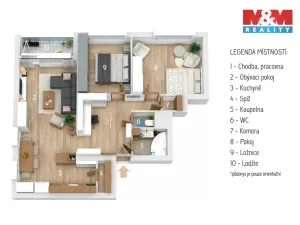 Prodej bytu 3+kk, Nymburk, Jurije Gagarina, 70 m2