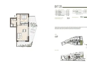 Prodej bytu 2+kk, Železná Ruda, 54 m2