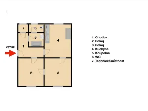 Pronájem bytu 2+1, Olomouc - Nová Ulice, tř. Míru, 51 m2