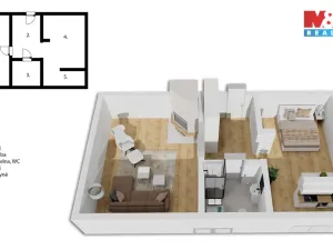 Prodej bytu 2+kk, Uherské Hradiště, Tř. Maršála Malinovského, 53 m2