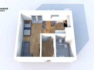 Pronájem bytu 1+kk, Olomouc, Hálkova, 30 m2