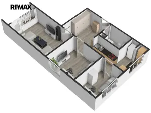 Prodej bytu 3+1, Horní Bříza, Jedlová, 61 m2