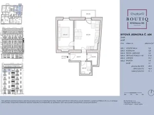 Prodej bytu 2+kk, Praha - Karlín, Křižíkova, 49 m2