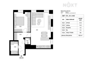 Prodej bytu 2+kk, Jilemnice, Jana Harracha, 64 m2