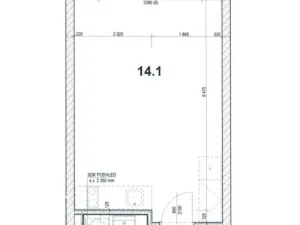 Pronájem bytu 1+kk, Praha, 35 m2