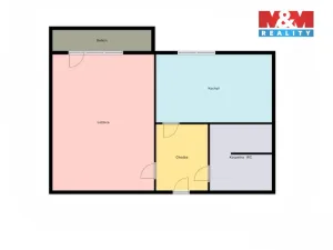 Prodej bytu 1+1, Ostrava - Výškovice, Srbská, 41 m2