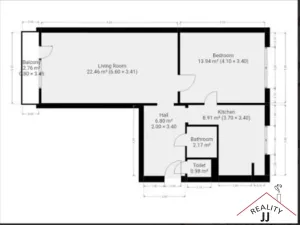 Prodej bytu 2+kk, Praha - Záběhlice, Jahodová, 53 m2