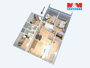 Prodej bytu 4+1, Most, Jana Kříže, 81 m2