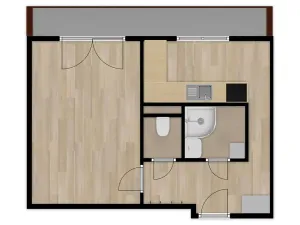 Pronájem bytu 1+1, Olomouc, Polívkova, 36 m2