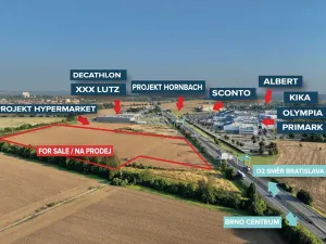 Prodej komerčního pozemku, Modřice, 7000 m2