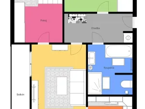 Prodej bytu 3+1, Kaplice, Luční, 68 m2