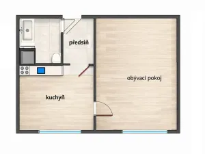 Pronájem bytu 1+1, Ústí nad Labem, Zvonková, 36 m2