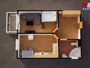 Pronájem bytu 2+kk, Liberec - Liberec VI-Rochlice, Nádvorní, 45 m2