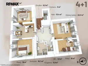 Prodej bytu 4+1, Praha - Malá Strana, Valdštejnská, 117 m2