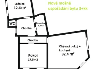 Prodej bytu 2+1, Boskovice, Havlíčkova, 82 m2