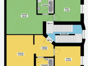 Pronájem bytu 2+kk, Praha - Smíchov, U Malvazinky, 40 m2