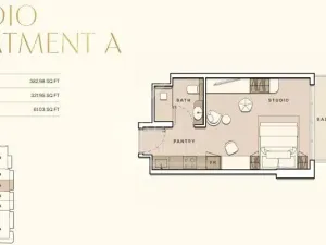 Prodej bytu 1+kk, Dubaj, Spojené arabské emiráty, 35 m2
