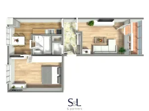 Prodej bytu 2+1, Tanvald, Okružní, 48 m2