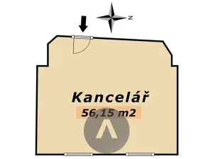 Pronájem kanceláře, Olomouc, Horní náměstí, 56 m2