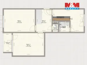 Prodej bytu 2+1, Horní Bříza, Sídlištní, 57 m2